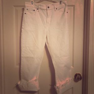 Lucky Brand White Cut Offs